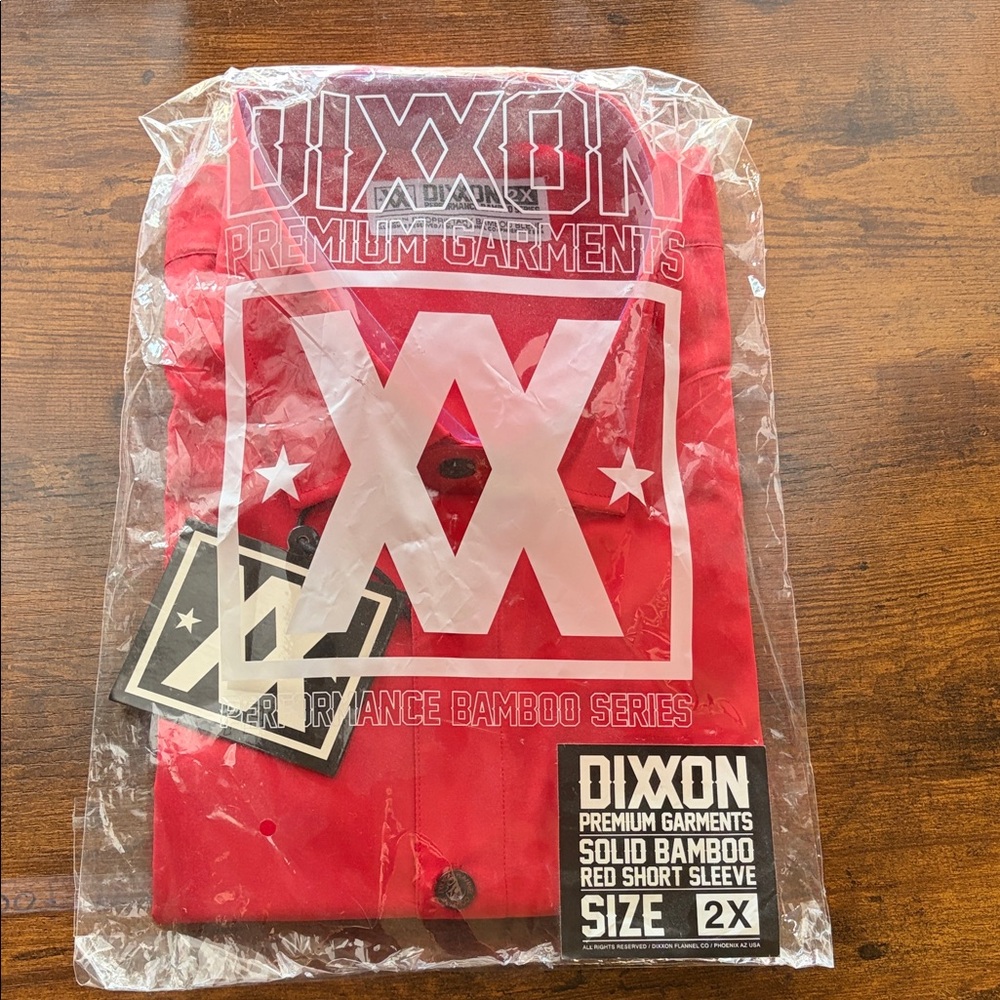 DIXXON Red Short Sleeve Bamboo Shirt